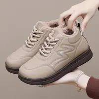 冬季新款女士棉鞋加绒保暖防滑休闲百搭雪地靴