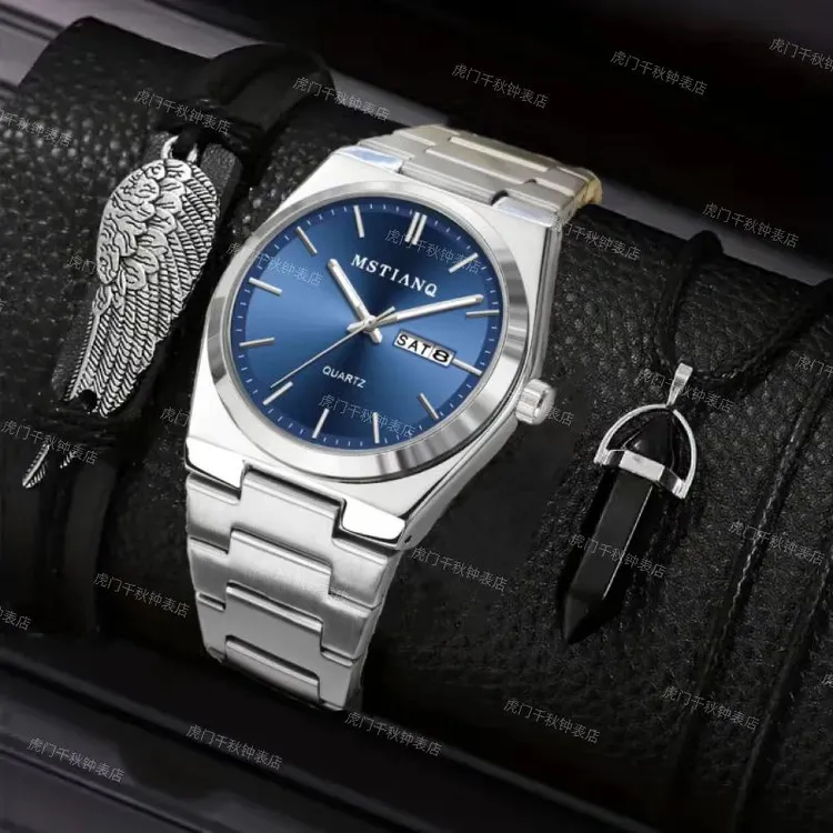 瑞士同款男士手表全自动非机械防水时尚商务潮流双日历商务手表男