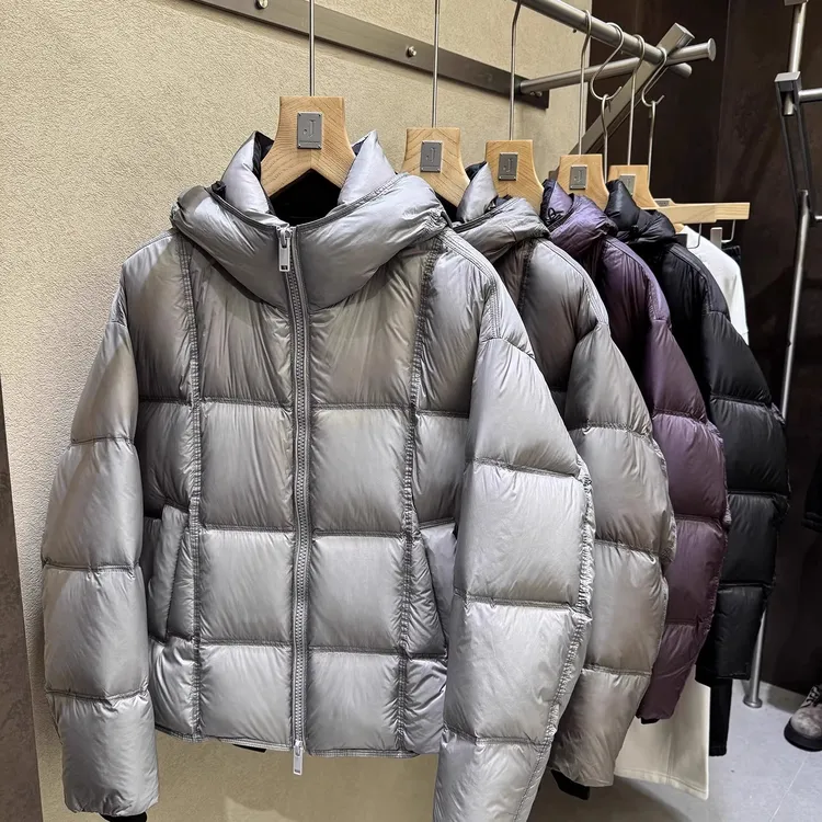 216克充绒！三本针晕染！3.0版云朵零压 90白鸭绒男连帽泡芙羽绒服