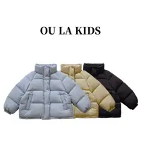 2025冬季新品女童装韩版立领面包服90白鸭三星安心绒羽绒服TJ2527