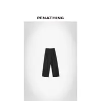 【RENATHING】连腰单褶时尚休闲西裤