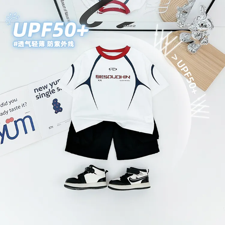 儿童短袖T恤夏季男童上衣2025新款夏装潮 BQ25685Y 悠悠童话童装