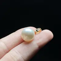 铜合金吊坠 【小魏总珠宝】澳白色吊坠12mm（LB）