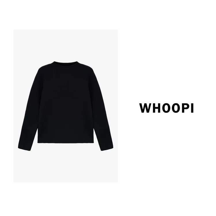 【Whoopi】【暖绒绒打底】环保水貂绒内里针织衫女冬长袖半高领打底衫