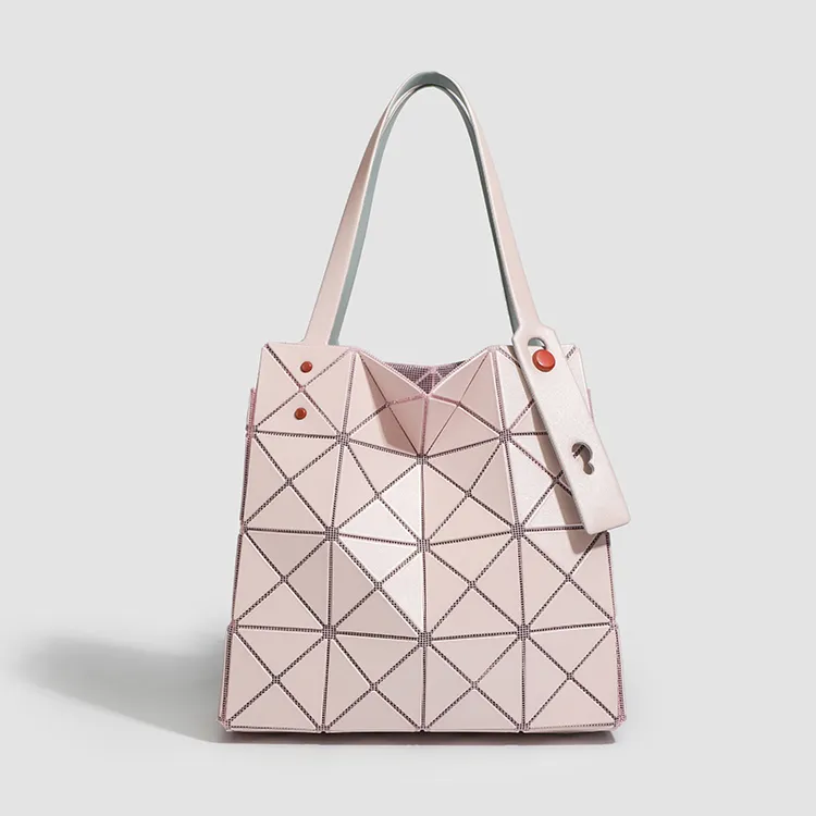 最新款爆款几何托特菱格钻石包通勤百搭单肩包夏季手拎包包包