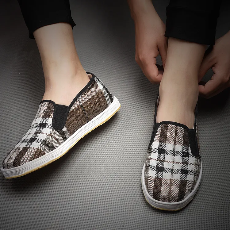 传统老北京布鞋男款夏季千层底软底一脚蹬官方正版老北京布鞋休闲