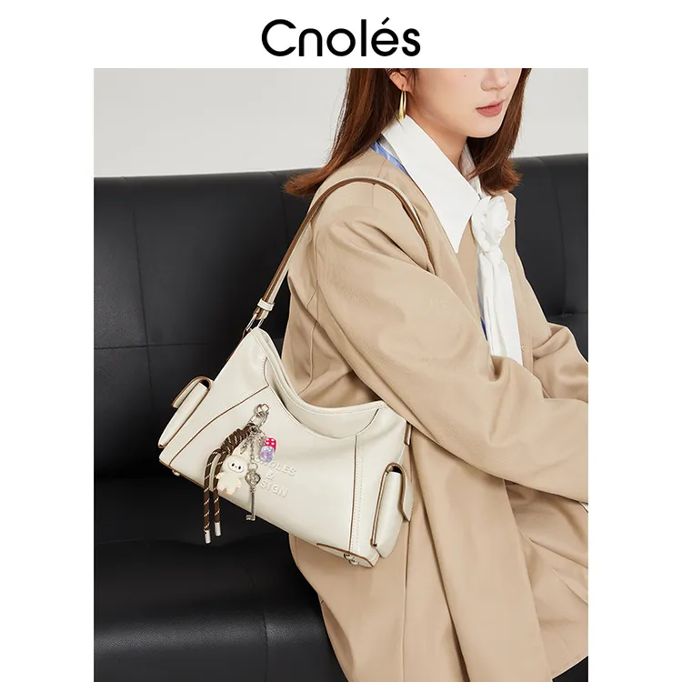 Cnoles蔻一包包女款爆款2025新款hobo包夏天女士斜挎包小众女款