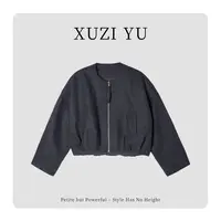 XUZI YU.小个子定制秋季宽松显瘦拉链夹克呢子外套女7724-W110886