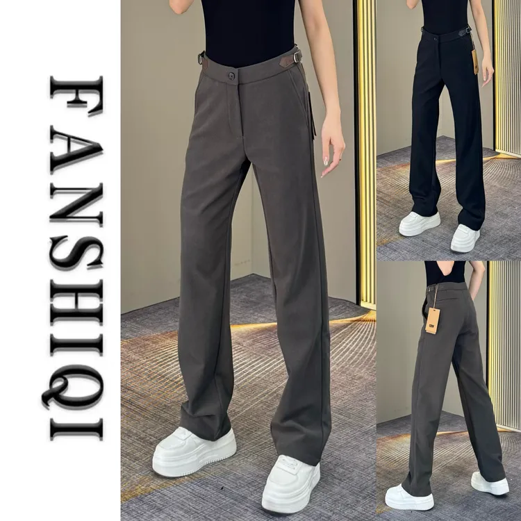 【凡仕奇】秋冬新款男士定制商务休闲裤百搭弹力柔软直筒长裤6952