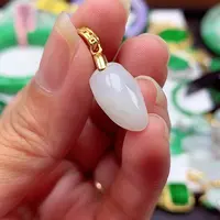 翡翠银S925镶嵌颈饰翡翠