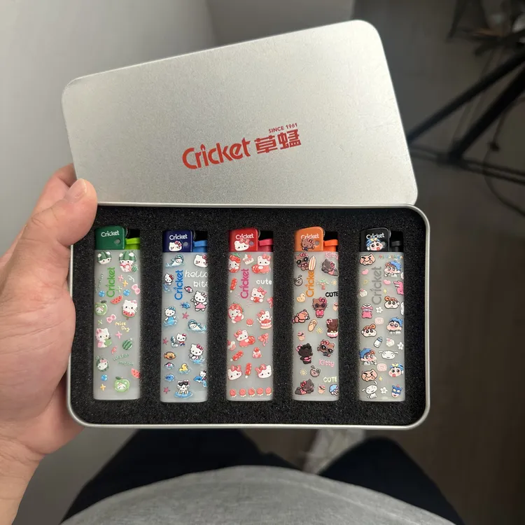 草蜢正版cricket创意高颜值可爱kt猫女生打火机个性防爆送礼物