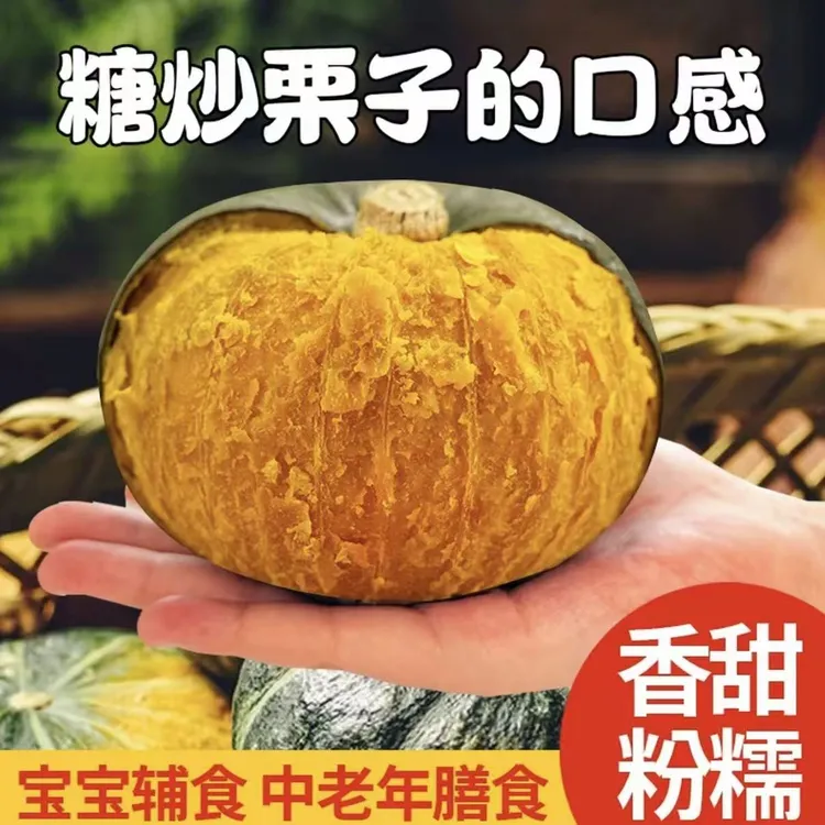 正宗贝贝南瓜4.5斤装粗粮宝宝辅食粉面香甜板栗味小南瓜