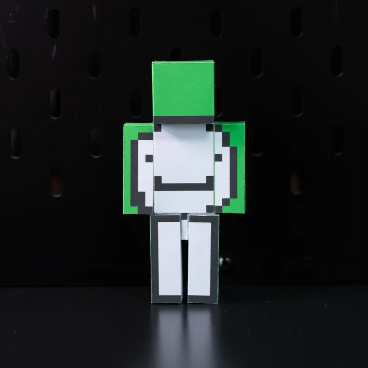 我的世界磁力可动dream史蒂夫铁傀儡手工纸模型人仔周边手办玩具