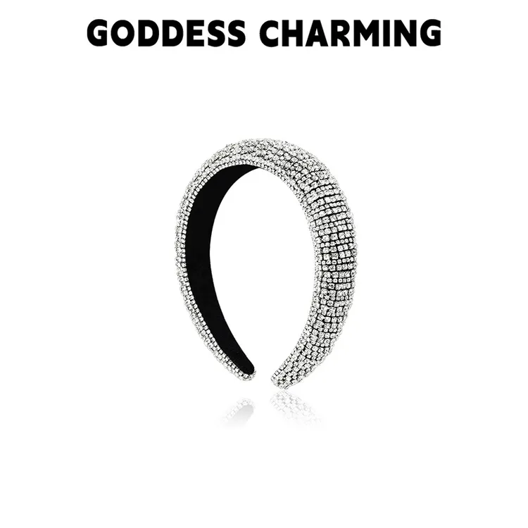 GODDESSCHARMING 高级感满钻高颅顶发箍