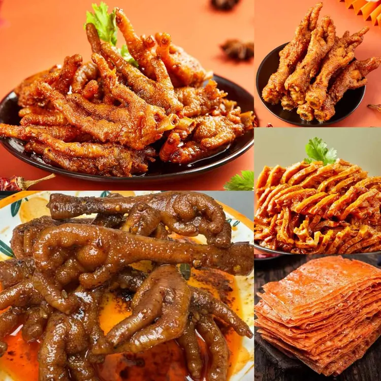 辣谜 鸡爪套餐 湖南休闲零食小吃解馋零食追剧办公室零嘴 无泡发