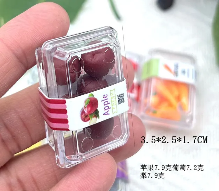 微缩仿真迷你食玩蔬菜草莓娃屋配件DIY潮玩场景便利店过家家玩具