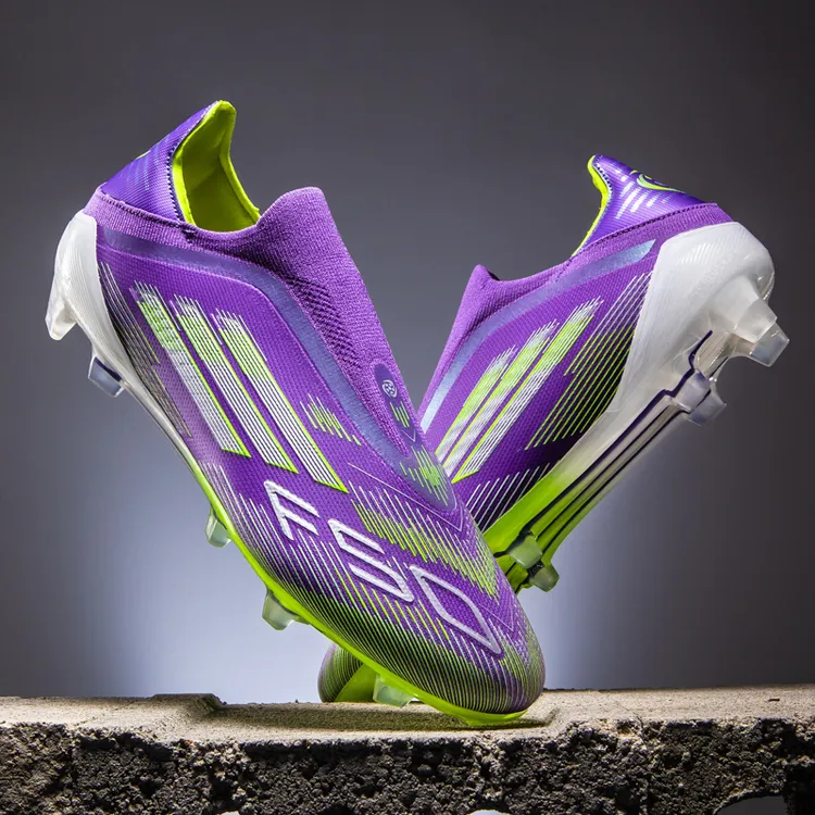 亚马尔F50+无系带专业长钉成人青少年儿童男女通用训练比赛足球鞋