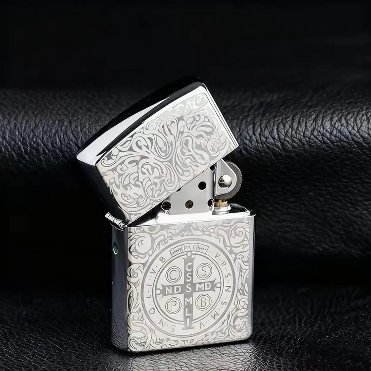 【康斯坦丁】煤油打火机个性高端金属颜值创意打火机翻盖高档礼物
