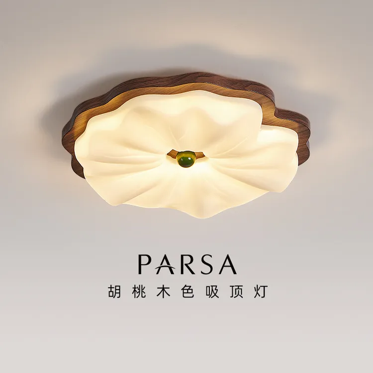 帕莎 卧室吸顶灯 2025新款中古风温馨浪漫创意奶油风卧室书房灯