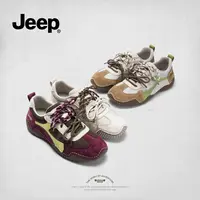 jeep复古德训鞋女2025新款春季鞋子本命年安可拉红色轻便休闲鞋x