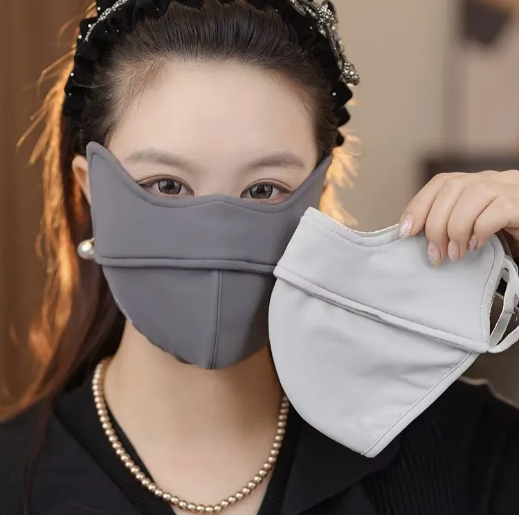 新款保暖防风防晒面罩秋冬季款透气防紫外线立体护眼角口罩