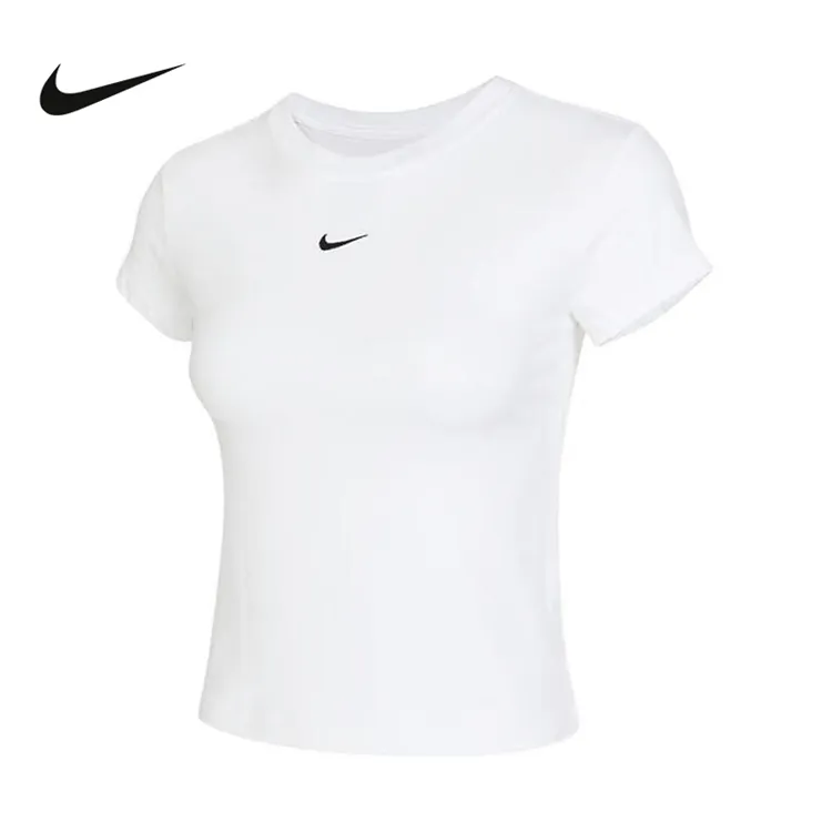 NIKE/耐克女子夏季运动休闲舒适圆领白色短袖T恤FV5509-100