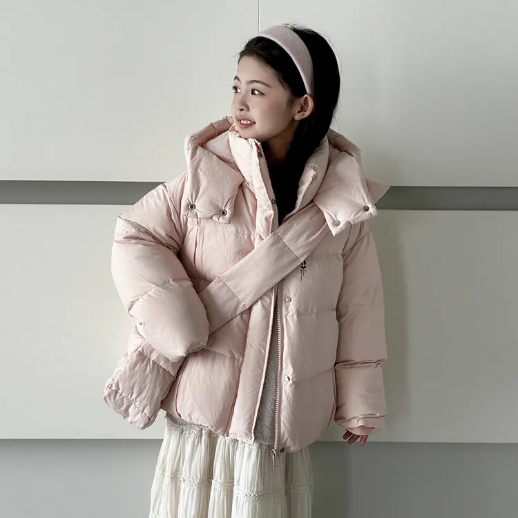 BXM儿童羽绒服2025冬季新款男女中大童中长款保暖可爱宝宝厚外套