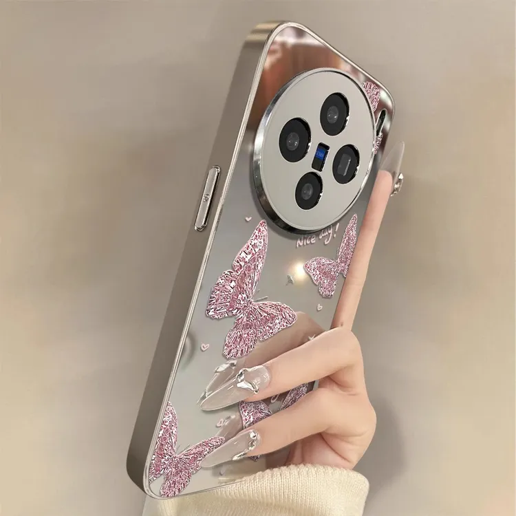 适用vivox200s手机壳新款x200ultra保护套全包可爱高级水晶蝴蝶女