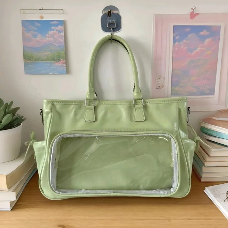 演唱会包包大容量双肩痛包隐藏灯牌应援包包托特包简单肩斜挎包