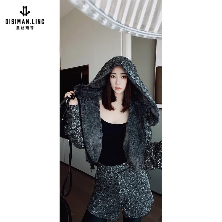 【迪丝嫚苓】黑色毛衫套装显瘦气质时尚休闲原创设计秋冬气质穿搭感