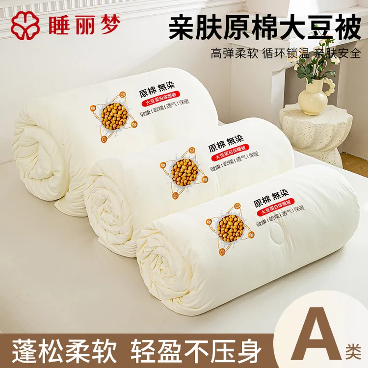 大豆被子冬被加厚学生宿舍单双人保暖被子被芯亲肤软糯被褥春秋被