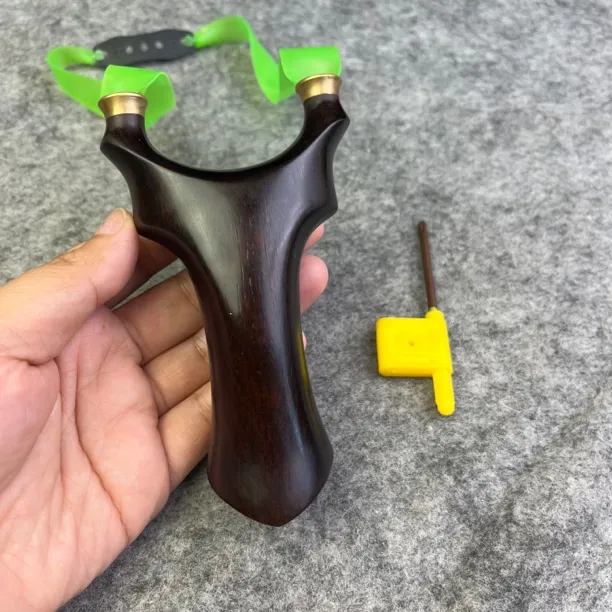 新品高密块压紫檀老料天煞实木弹弓