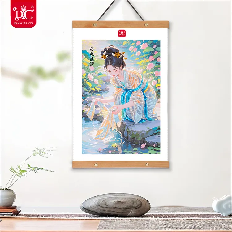 DC/蒂彩【四大美女】钻石画手工DIY女神装饰画礼物客厅摆台挂轴摆件