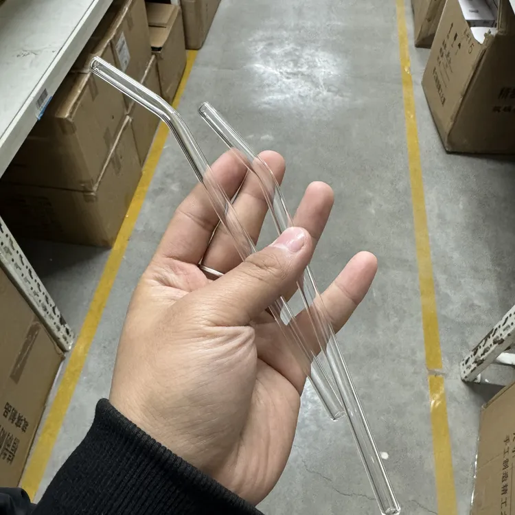 685【清仓】高硼硅玻璃透明吸管19.9cm