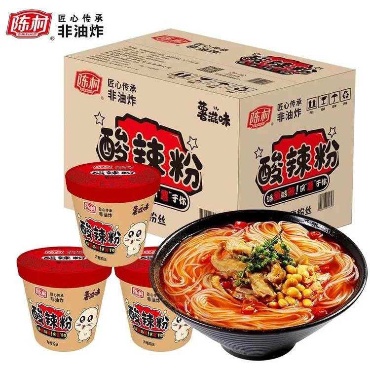 陈村酸辣粉薯滋味桶整箱食品红薯粉重庆螺蛳粉方便面速食