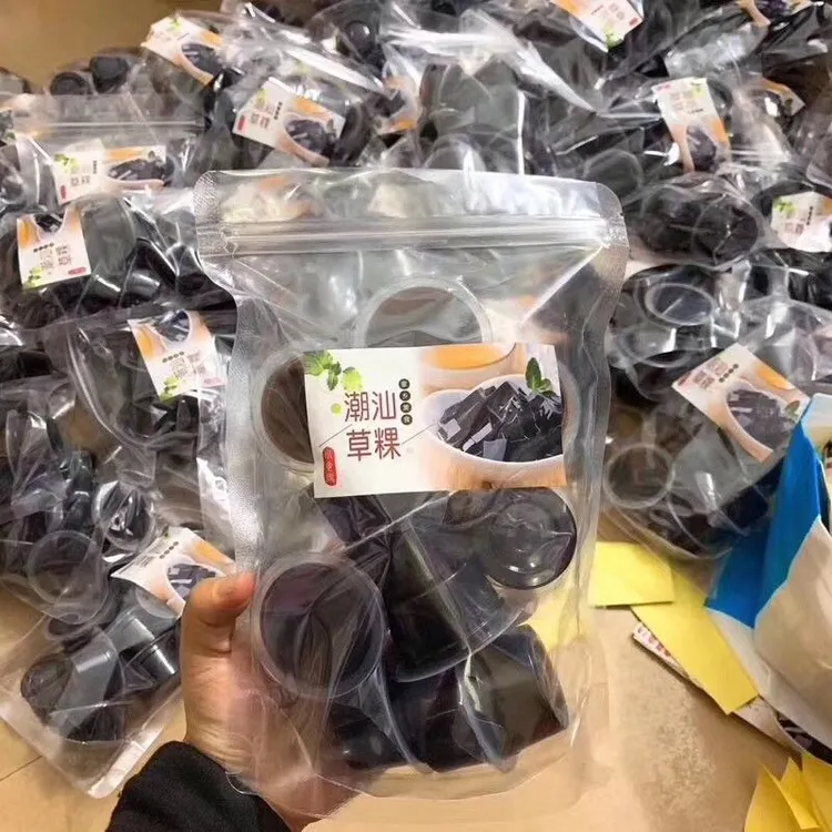 潮汕特产蜂蜜草粿鲜炖梨百香果味仙草冻龟苓膏烧仙草水果味果冻