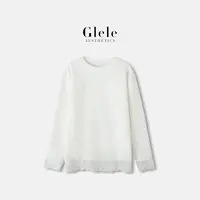 Glele私服「温柔伴侣」时尚蕾丝拼接设计感长袖T恤