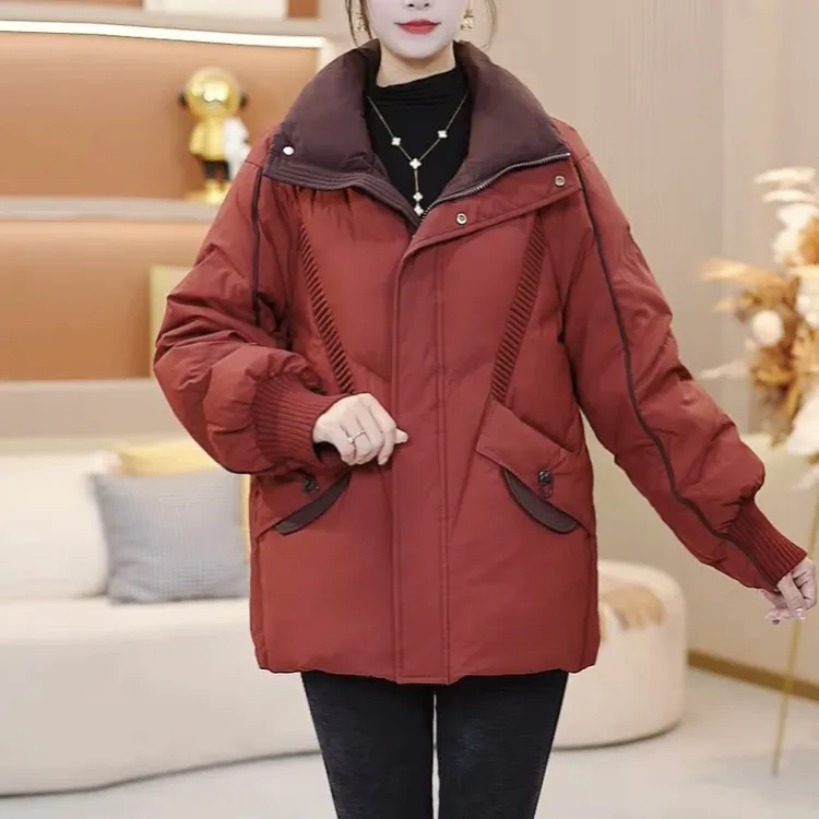 【羽绒服】宽松保暖加厚显瘦短款秋冬新款时尚洋气羽绒服SHF5360