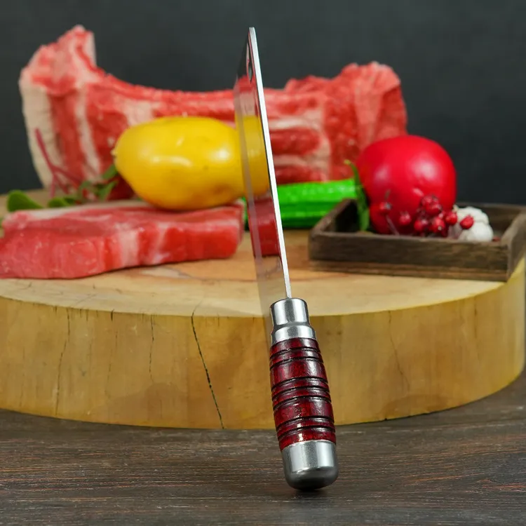 340克5cr13材质红木斗柄手工家用切片刀