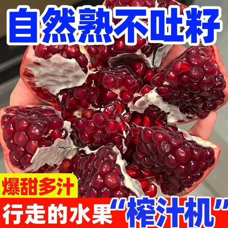 【B福利】四川大凉山突尼斯软籽石榴1/3/5斤