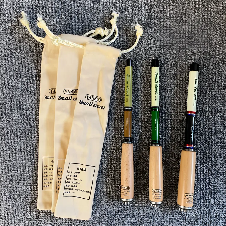袖珍钢笔小物竿28调方便携带收缩长度23厘米高碳素小物钓鱼竿新品