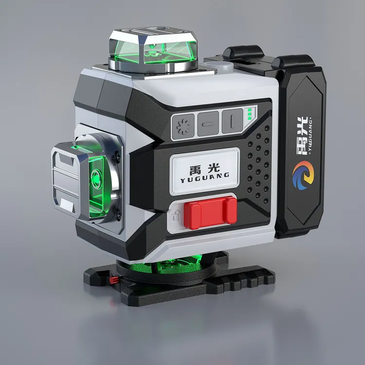 禹光新款超强光8/12/16线绿光水平仪室内外可见高精度贴墙贴地仪