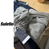 235#【竹色】秋季品质纯色卫裤 必入休闲弯刀裤女 版型好 显瘦