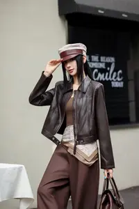 【YANZIJIA】免洗拉链皮衣休闲百搭平替（以直播间实物为准）