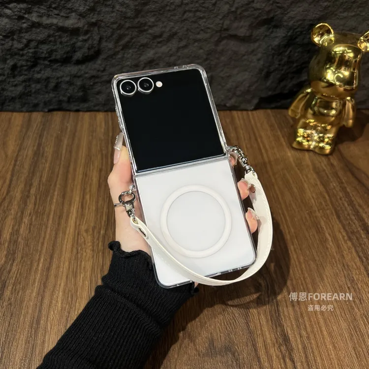 适用于三星ZFlip7手机壳支架折叠屏ZFlip7FE透明保护套flip7磁吸