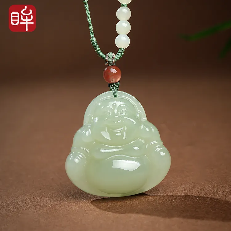 印象眸和田玉浅青玉佛公吊坠 多样性发货 拍一发一 ND