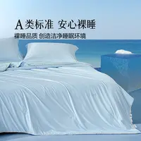【达人专属】水星集团百丽丝家纺A类柔软顺滑清净眠除臭双感夏被