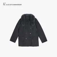AZ-XJ 毛领灰羽绒大衣 新款 88893 NEW