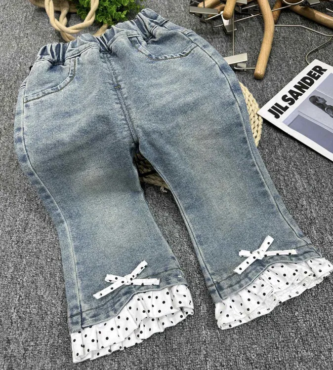 春款男女宝百搭水洗牛仔裤