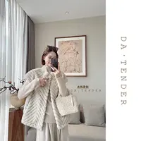 DA·Tender【云绒序曲斜纹毛绒小坎肩】冬季新款气质绒感马甲外套